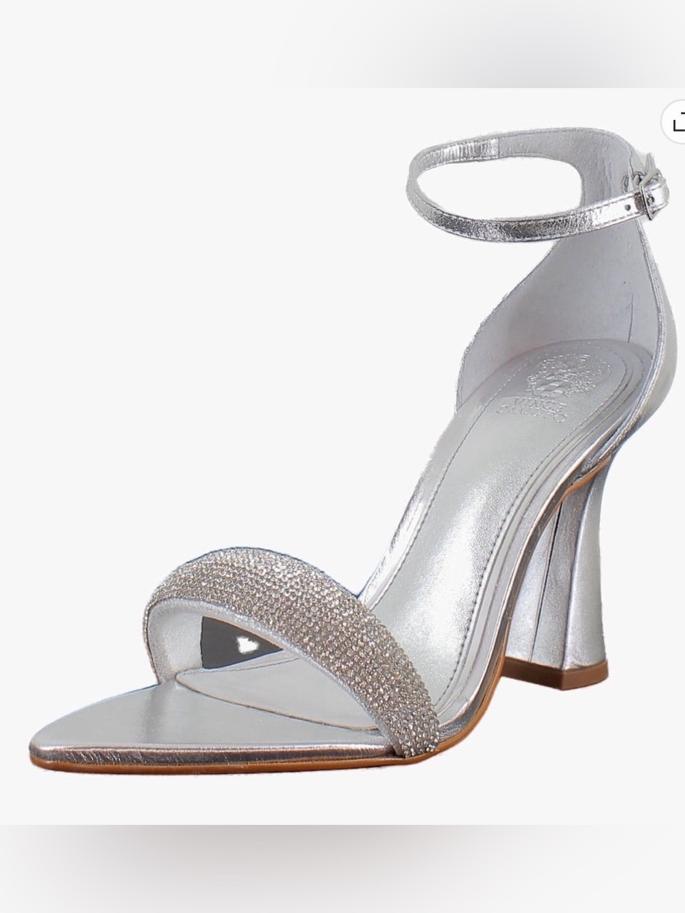 Vince Camuto Aylen silver heels